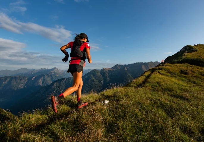 image plan large trail en montagne