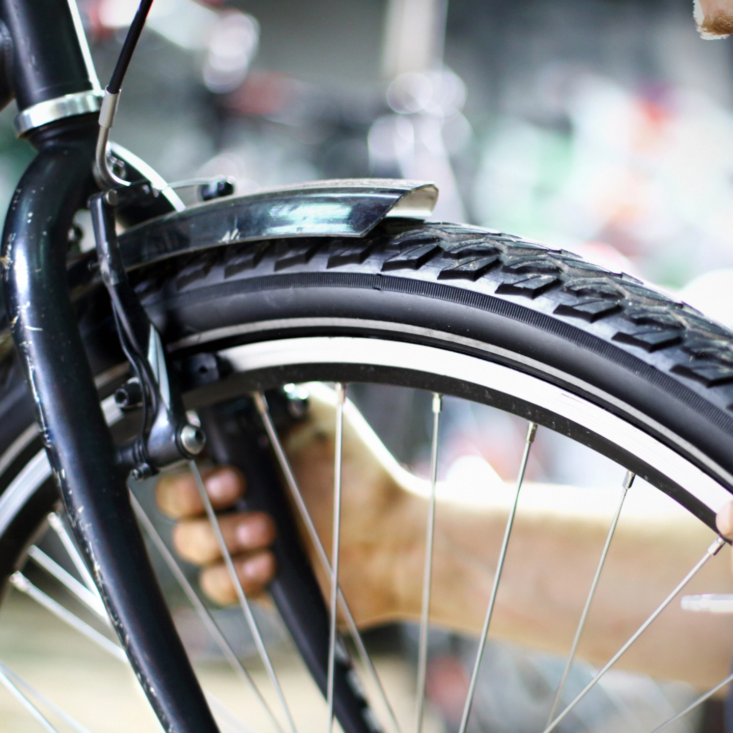 visuel vélo vu de près pour illustrer les services de réparation et location